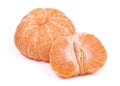 Fresh peeled mandarin isolated Royalty Free Stock Photo