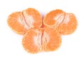 Fresh peeled mandarin isolated Royalty Free Stock Photo