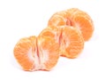 Fresh peeled mandarin isolated Royalty Free Stock Photo