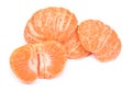Fresh peeled mandarin isolated Royalty Free Stock Photo