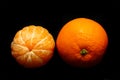 Fresh and Peeled Orange Royalty Free Stock Photo