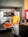 Fresh Pepperoni Pizza from the oven Royalty Free Stock Photo