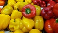 Fresh Peppers at produce market Royalty Free Stock Photo