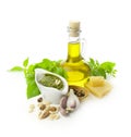 Fresh Pesto and its ingredients