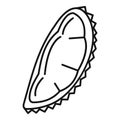 Fresh piece durian icon, outline style