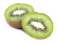Fresh piece kiwi fruit isolated