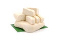 Fresh piece of tofu Royalty Free Stock Photo