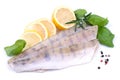 Fresh pikeperch fillet Royalty Free Stock Photo