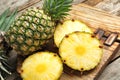 Fresh pineapple on board