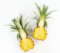 Fresh pineapple isolated on white Royalty Free Stock Photo