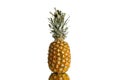 Fresh pineapple isolated on white background Royalty Free Stock Photo
