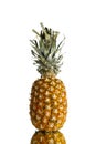 Fresh pineapple isolated on white background Royalty Free Stock Photo