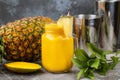 Fresh pineapple mango smoothie Detox drink Healthy food