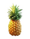 Fresh pineapple slice, ripe and juicy snack Royalty Free Stock Photo