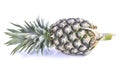 Fresh pineapple on white background - fruits and vegetables Royalty Free Stock Photo