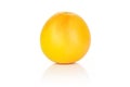 Fresh pink grapefruit isolated on white Royalty Free Stock Photo