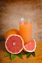 Fresh pink grapefruit juice Royalty Free Stock Photo