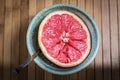 Fresh pink grapefruit served in a bowl ready to eat Royalty Free Stock Photo