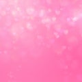 Fresh pink heart bokeh. EPS 10