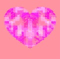 Fresh pink heart