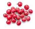 Fresh pink peppercorns isolated on white background