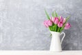 Fresh pink tulip flowers bouquet Royalty Free Stock Photo
