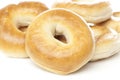 A fresh plain bagel Royalty Free Stock Photo