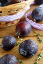 Fresh plums Royalty Free Stock Photo