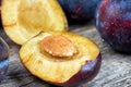 Fresh plums Royalty Free Stock Photo