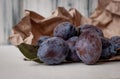 Fresh plums Royalty Free Stock Photo