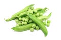 Fresh pods of green peas