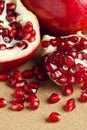 Fresh pomegranate background