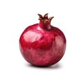 Fresh pomegranate ingredient for cooking isolated with a white background Generative AI Illustration