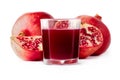Fresh pomegranate juice