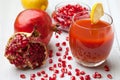 Fresh pomegranate juice Royalty Free Stock Photo