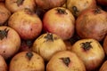 Fresh pomegranate in the market. Close up Royalty Free Stock Photo