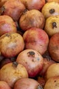 Fresh pomegranate in the market. Story format Royalty Free Stock Photo