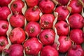 Fresh pomegranate for sale during street food festival Royalty Free Stock Photo