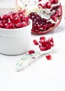 Fresh pomegranate seeds. Royalty Free Stock Photo