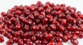 Fresh Pomegranate Seeds on White Background Royalty Free Stock Photo