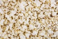 Fresh popcorn background. Popcorn texture. Corn snacks close up Royalty Free Stock Photo