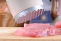 Fresh pork steak tenderization