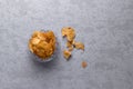 Fresh potato chips stock image with textured background. Royalty Free Stock Photo