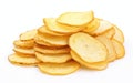 Fresh Potato Harvest on White Background