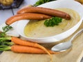 Fresh potato soup Royalty Free Stock Photo