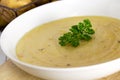 Fresh potato soup Royalty Free Stock Photo