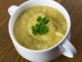 Fresh potato soup Royalty Free Stock Photo