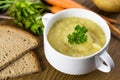 Fresh potato soup Royalty Free Stock Photo