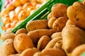 Fresh Potatoes On Greengrocer Royalty Free Stock Photo