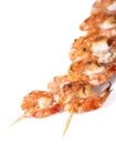 Fresh Prawn Skewers Royalty Free Stock Photo
